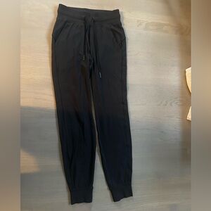Black Lululemon joggers size 2